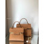 크리스피 송아지 가죽의 Delvaux Tempête PM AA0611AMF0ADNDO 베지탈 - 아이보리