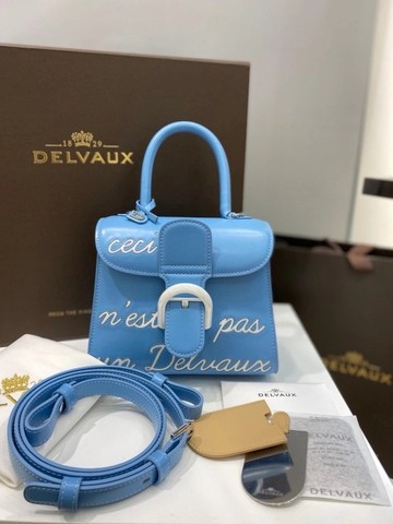 델보 뤼무르 미니 박스 카프 블루