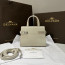 Delvaux Tempête Crush Small Silky 카프스킨 화이트
