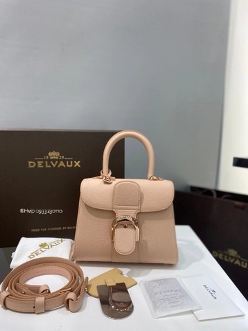 Delvaux Brillant 미니 로데오 송아지 가죽 핑크