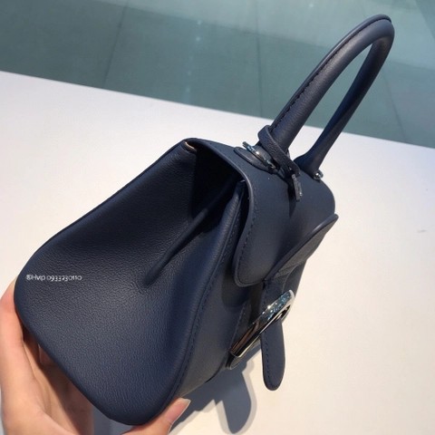 Delvaux Brillant 미니 로데오 송아지 가죽 네이비 블루