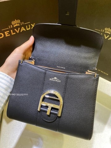 Delvaux Brillant MINI 로데오 송아지 가죽 블랙