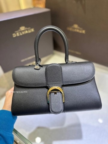 Delvaux Brillant MM 로데오 송아지 가죽 블랙 (가로형)