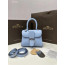 Delvaux Brillant MINI 박스 카프 아주르