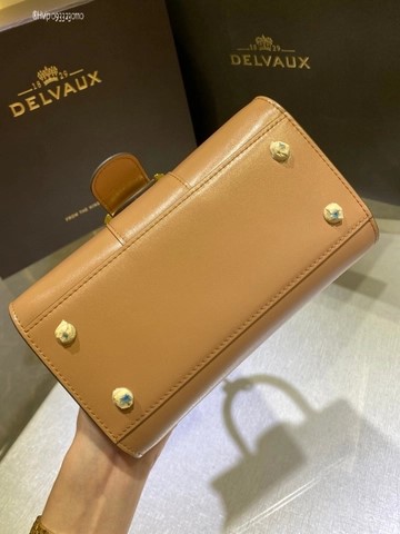 Delvaux Brillant MINI 박스 카프 텐더 베이지