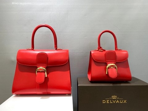 Delvaux Brillant MINI 박스 카프 레드