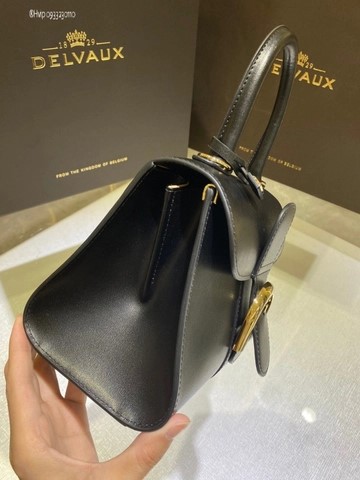 Delvaux Brillant MINI 박스 카프 블랙