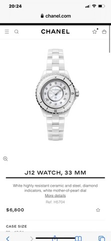 샤넬 J12 와치 33mm