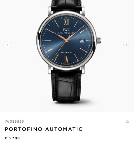IWC 포르토피노 오토매틱 IW356523