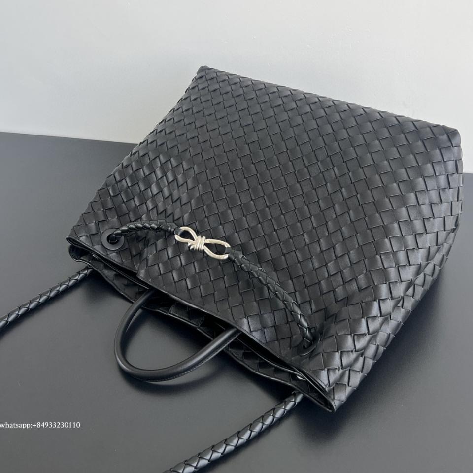 보테가베네타 라지 안디아모 블랙 PHW 743575 45*22*34 cm