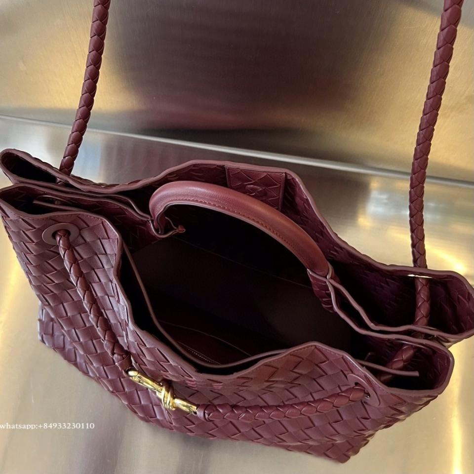 보테가베네타 라지 안디아모 네이비 바롤로 743575 45*22*34 cm