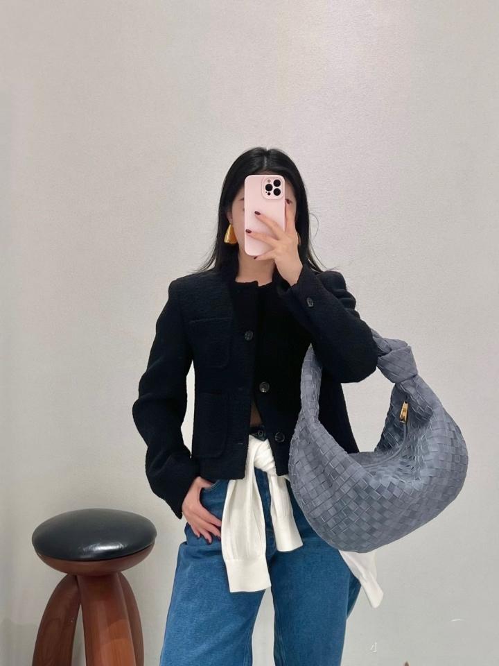 보테가 베네타 조디 클라우디 인디고 스웨이드 600261 48x40x16cm