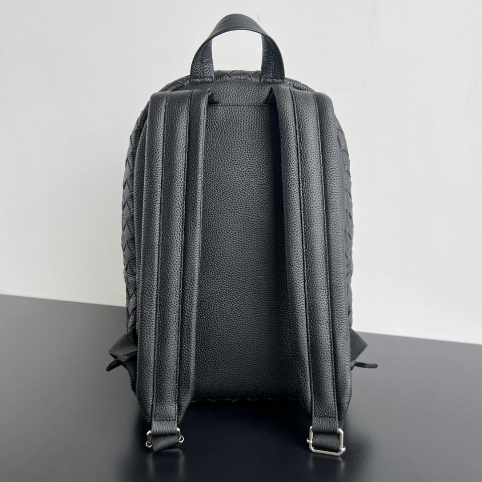 Bottega Veneta 인트레치아토 백팩 블랙 833158 46x30x14cm